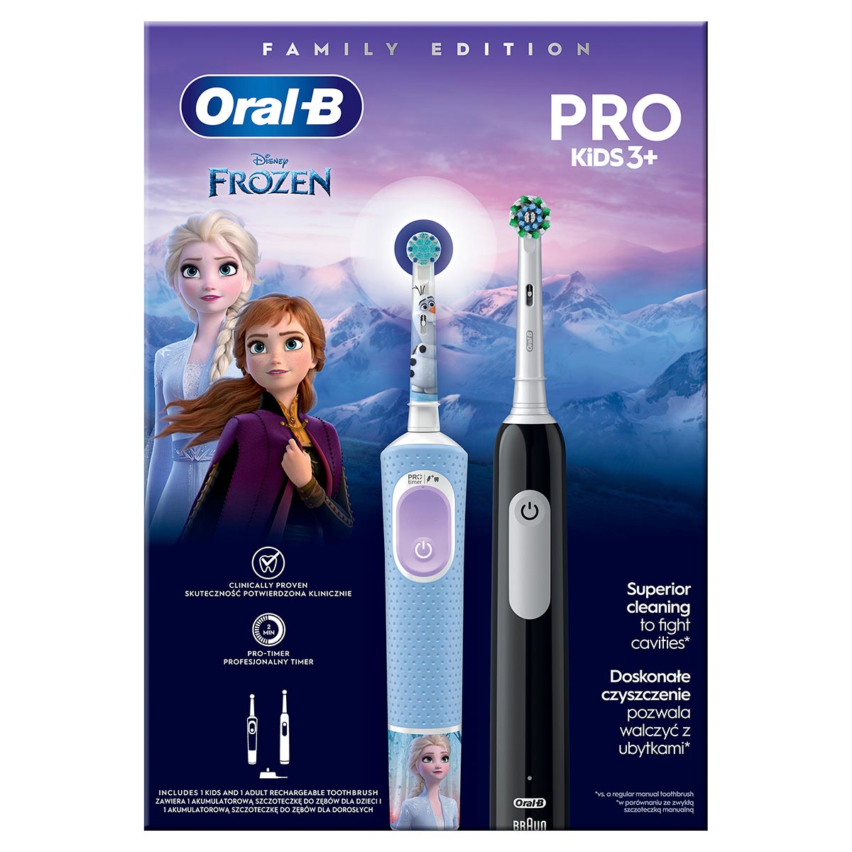 Дитяча зубна щітка Braun Oral-B Frozen D103+Pro 1 black