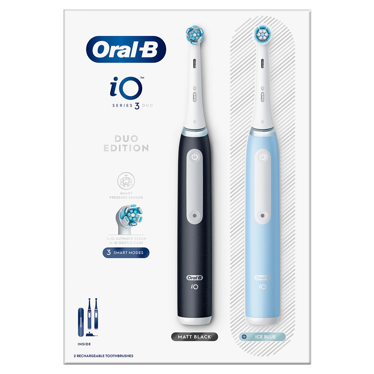 Електрична зубна щітка Braun Oral-B iO 3 Black+iO 3 Blue