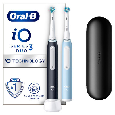 Електрична зубна щітка Braun Oral-B iO 3 Black+iO 3 Blue