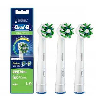 Насадка для зубної щітки Braun Oral-B Cross Action EB50RB-3