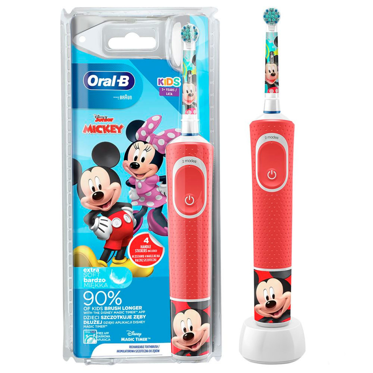 Дитяча зубна щітка Braun Oral-B D100 Mickey Mouse