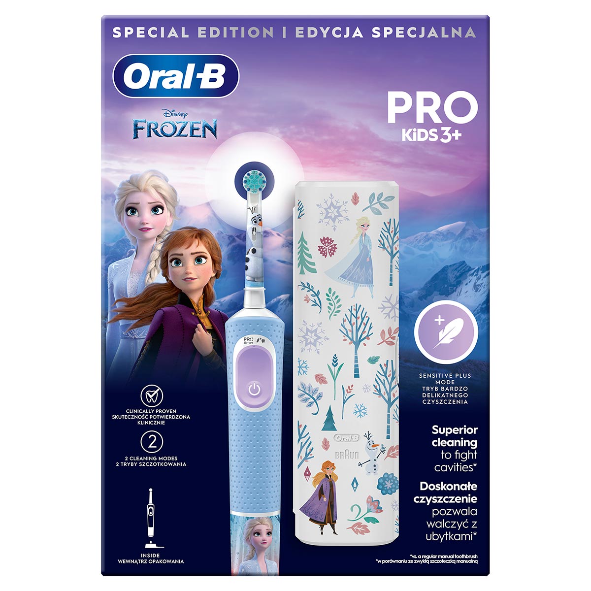 Дитяча зубна щітка Braun Oral-B Frozen D103+чохол