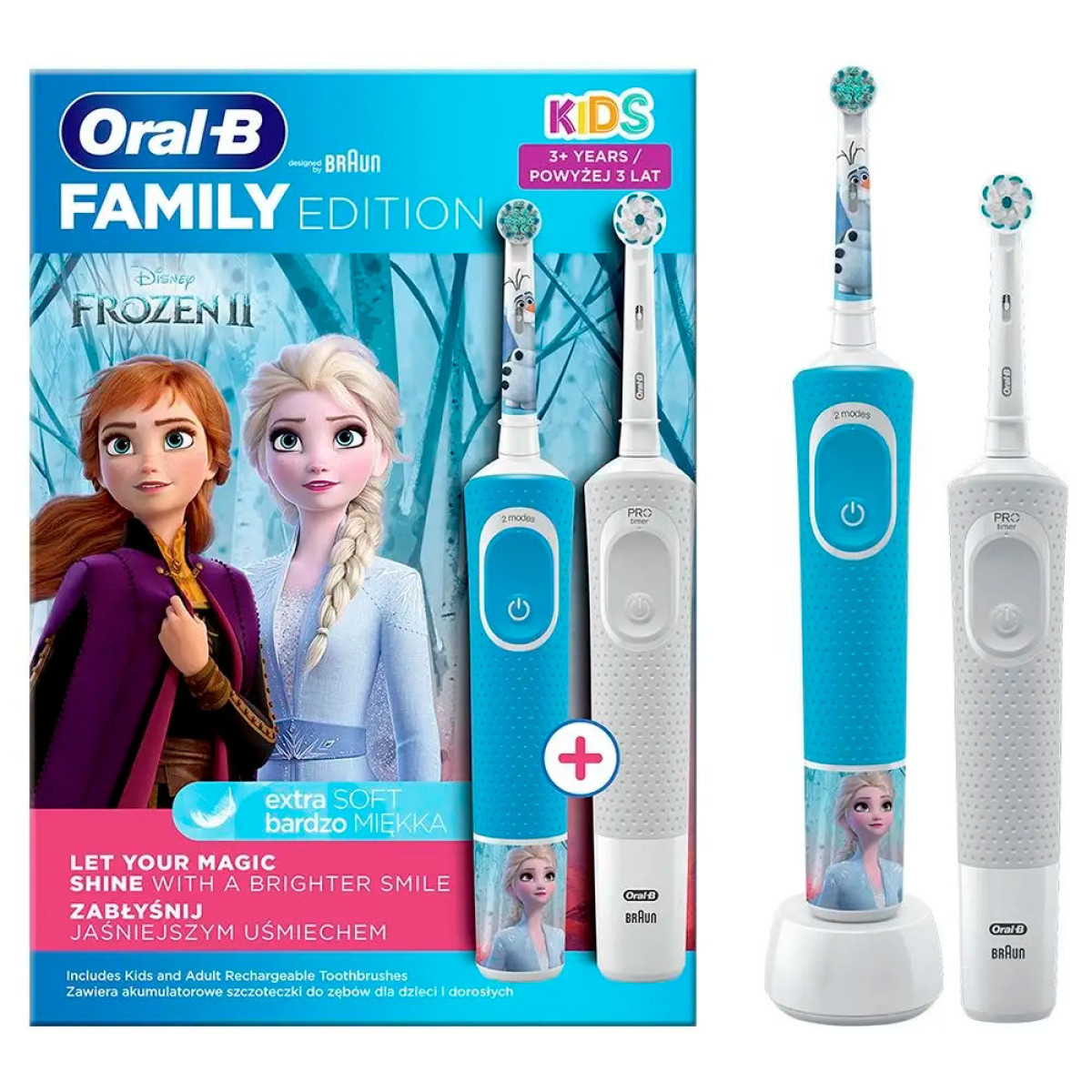 Дитяча зубна щітка Braun Oral-B Frozen2 D100+Vitality D100