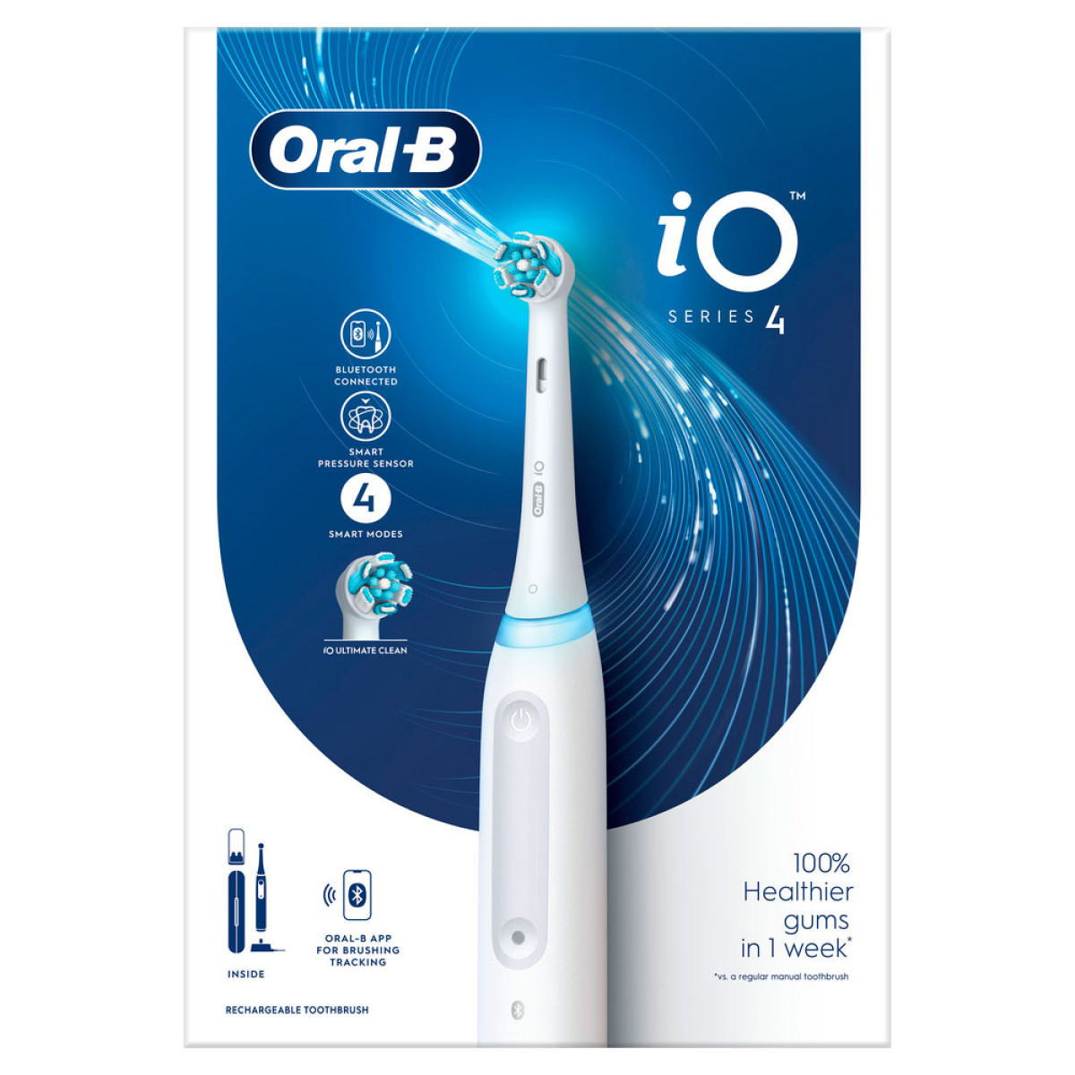 Електрична зубна щітка Braun Oral-B iO 4 White
