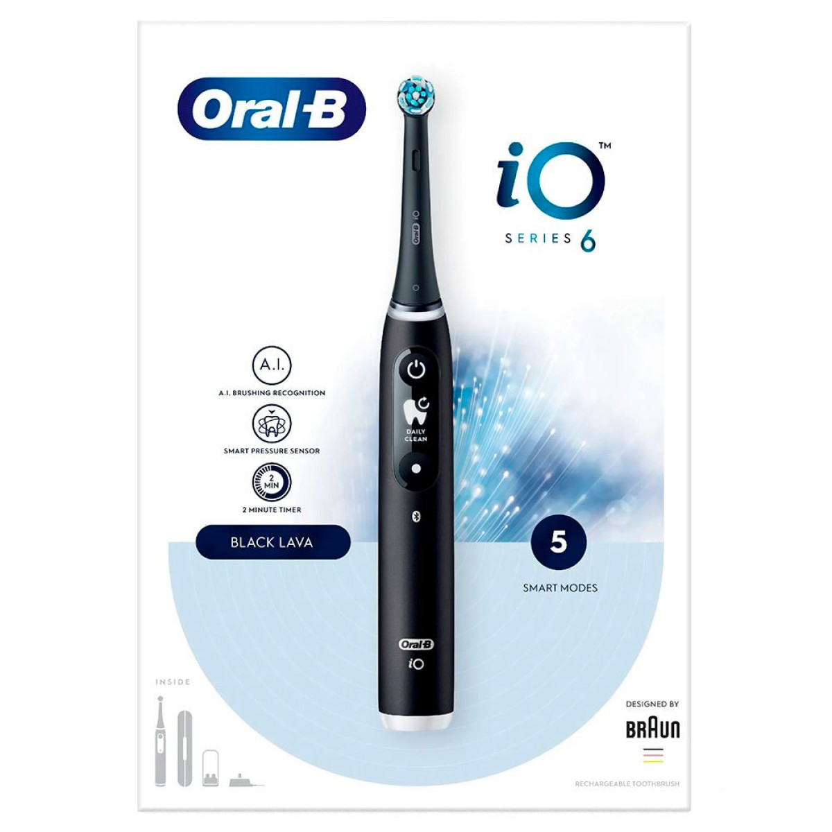Електрична зубна щітка Braun Oral-B iO 6 Black Lava