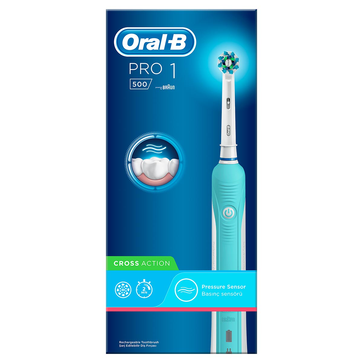 Електрична зубна щітка Braun Oral-B Pro 500 Cross Action