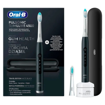 Електрична зубна щітка Braun Oral-B Pulsonic Slim Luxe 4500 Black