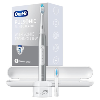 Електрична зубна щітка Braun Oral-B Pulsonic Slim Luxe 4500 Platinum