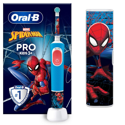 Дитяча зубна щітка Braun Oral-B Spiderman D103+чохол