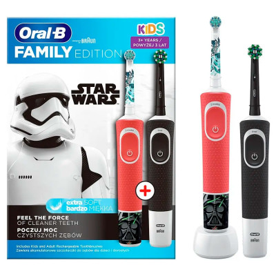 Дитяча зубна щітка Braun Oral-B StarWars D100+Vitality D100