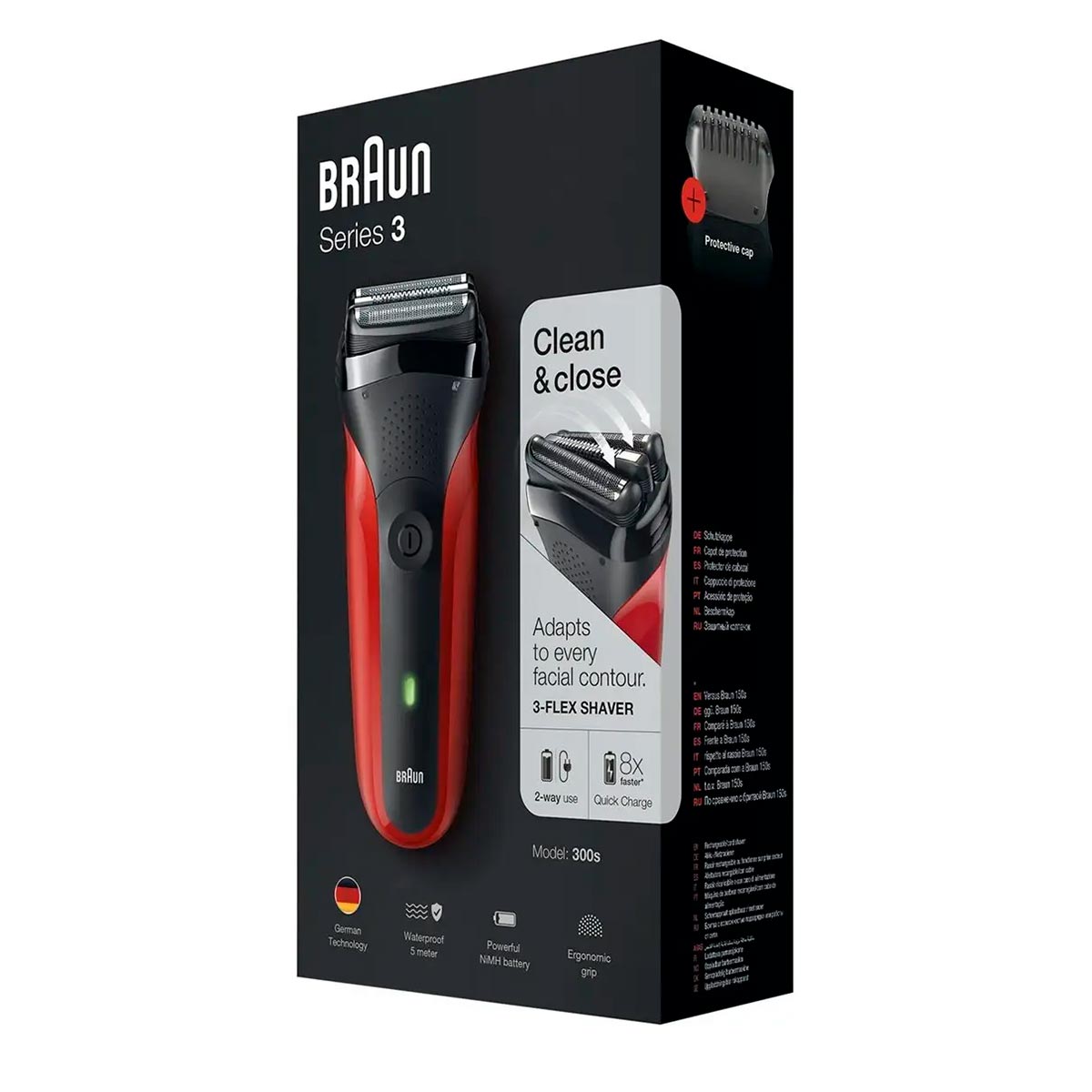 Електробритва Braun Series 3 300s red