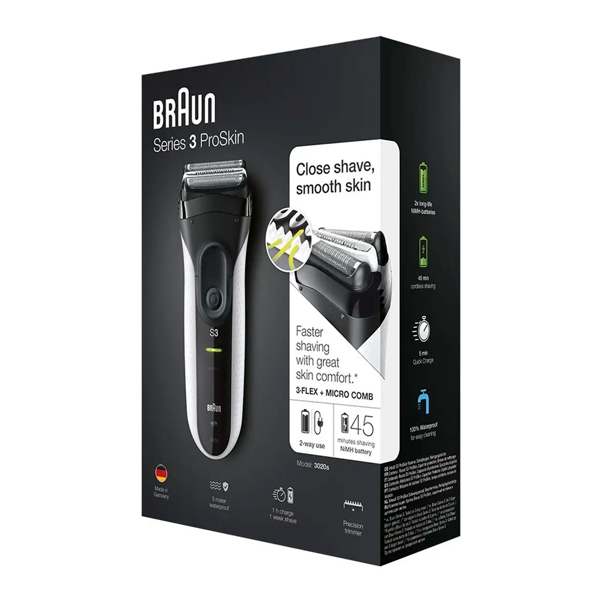Електробритва Braun Series 3 3020s white