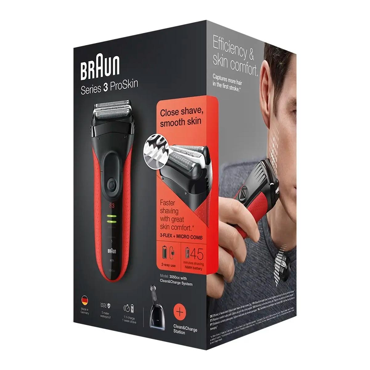Електробритва Braun Series 3 3050cc red